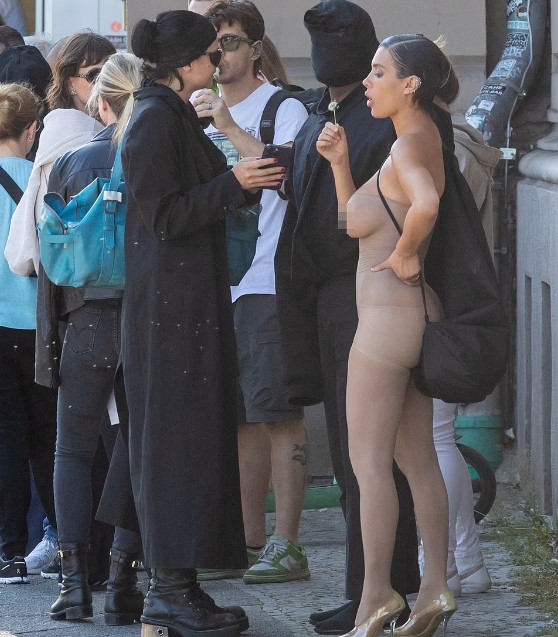 Kanye West And Bianca Censori Chow Down On Kebabs As His Wife Continues To Wear Nude